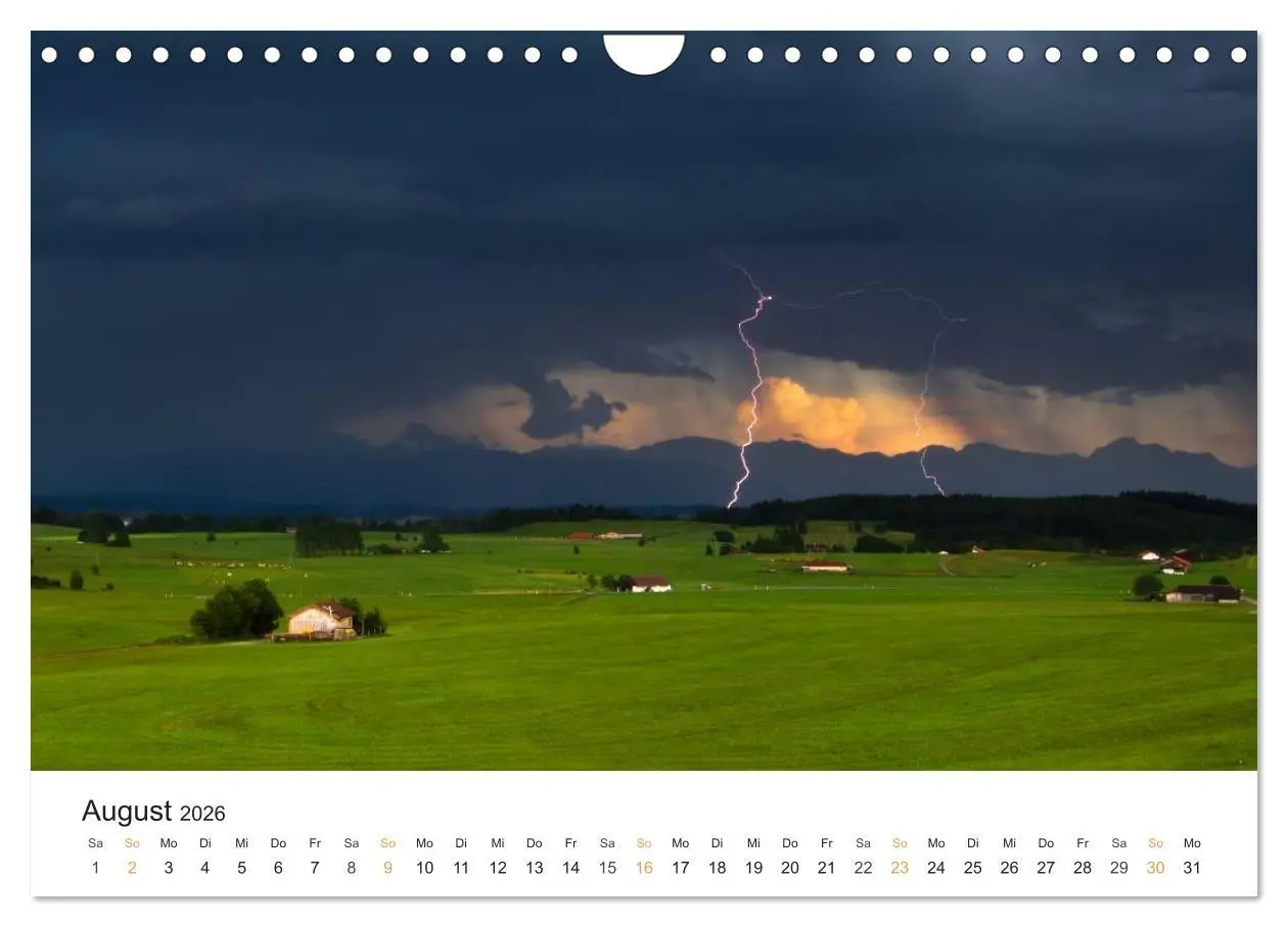 Bild: 9783516173567 | Faszination Gewitter (Wandkalender 2026 DIN A4 quer), CALVENDO...