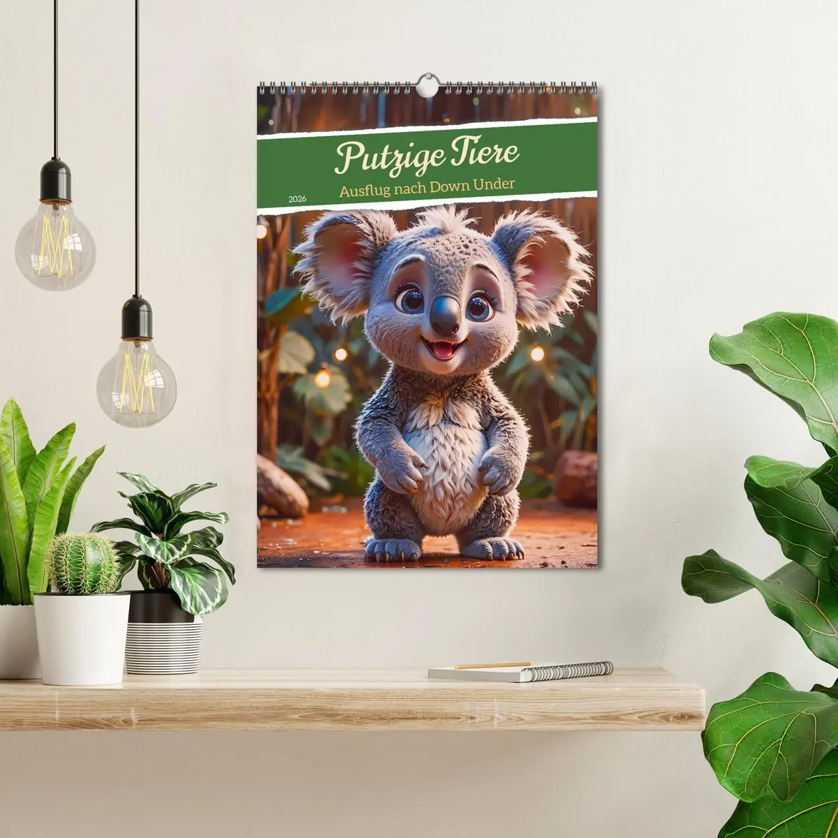 Bild: 9783516243567 | Putzige Tiere - Ausflug nach Down Under (Wandkalender 2026 DIN A3...