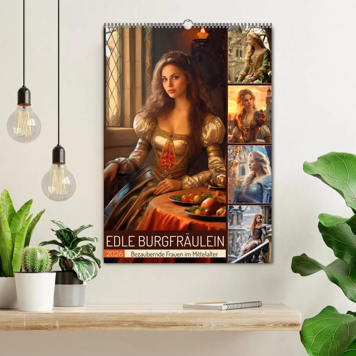 Bild: 9783516313567 | Edle Burgfräulein (Wandkalender 2026 DIN A2 hoch), CALVENDO...