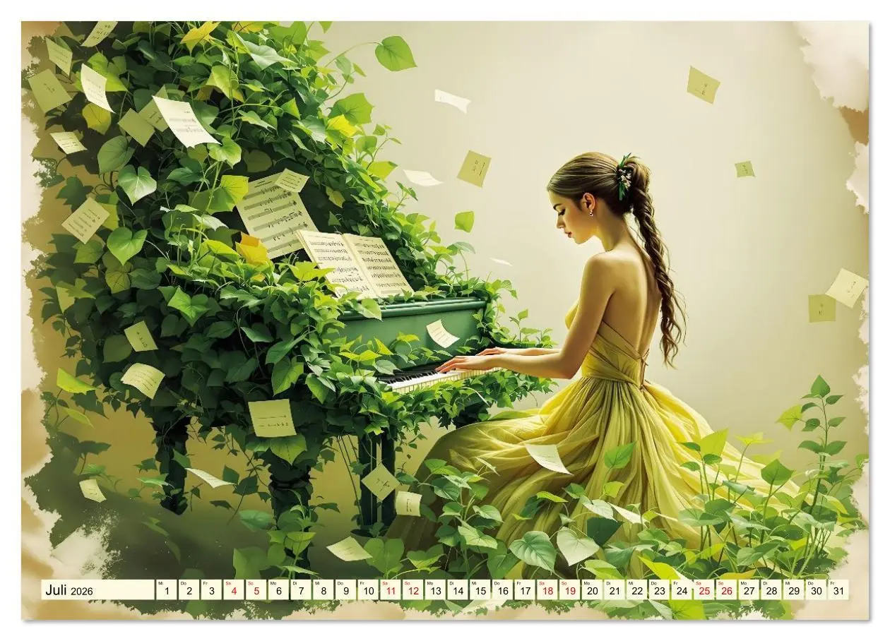 Bild: 9783516623567 | Piano der Träume (Wandkalender 2026 DIN A2 quer), CALVENDO...