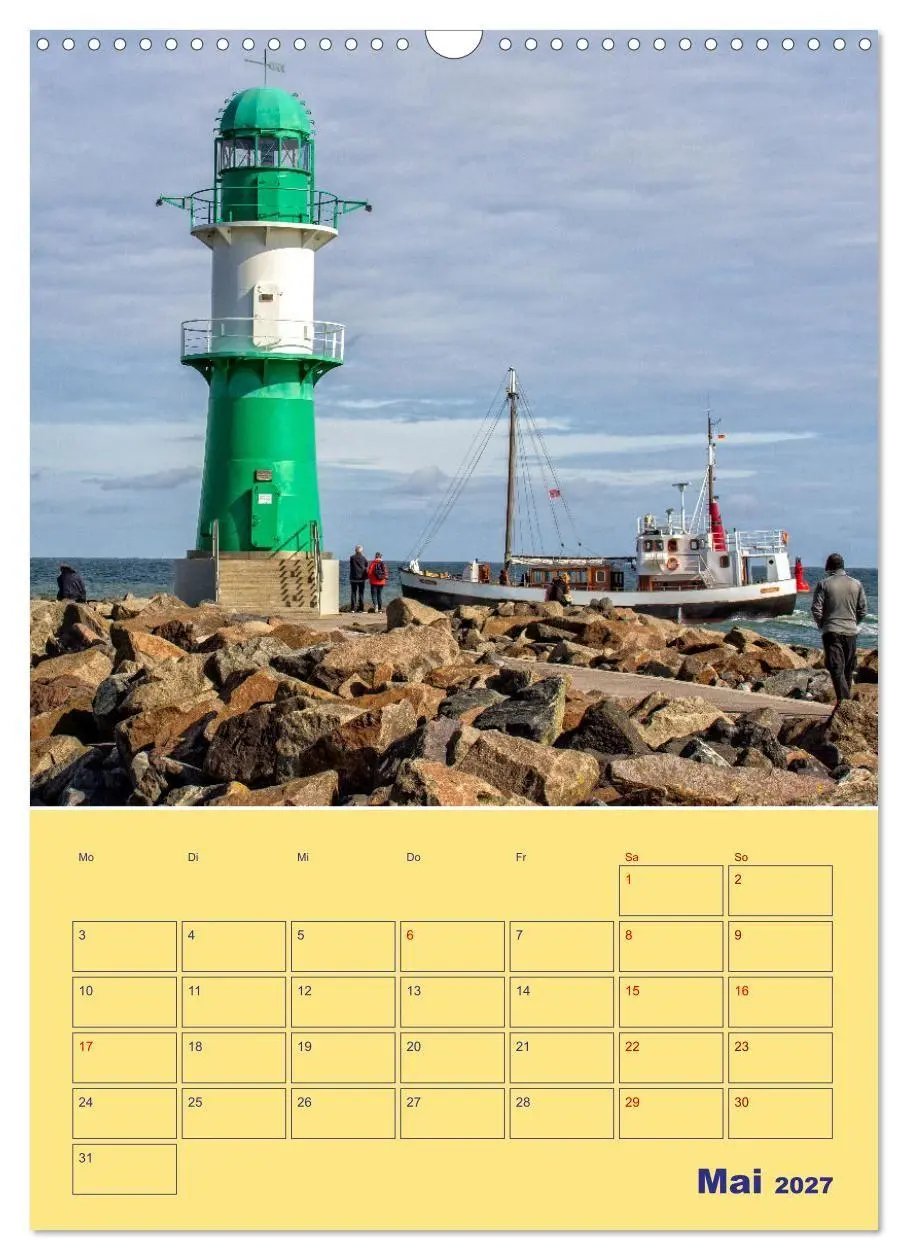 Bild: 9783569333567 | Sehnsuchtsort Warnemünde (Wandkalender 2027 DIN A3 hoch), CALVENDO...