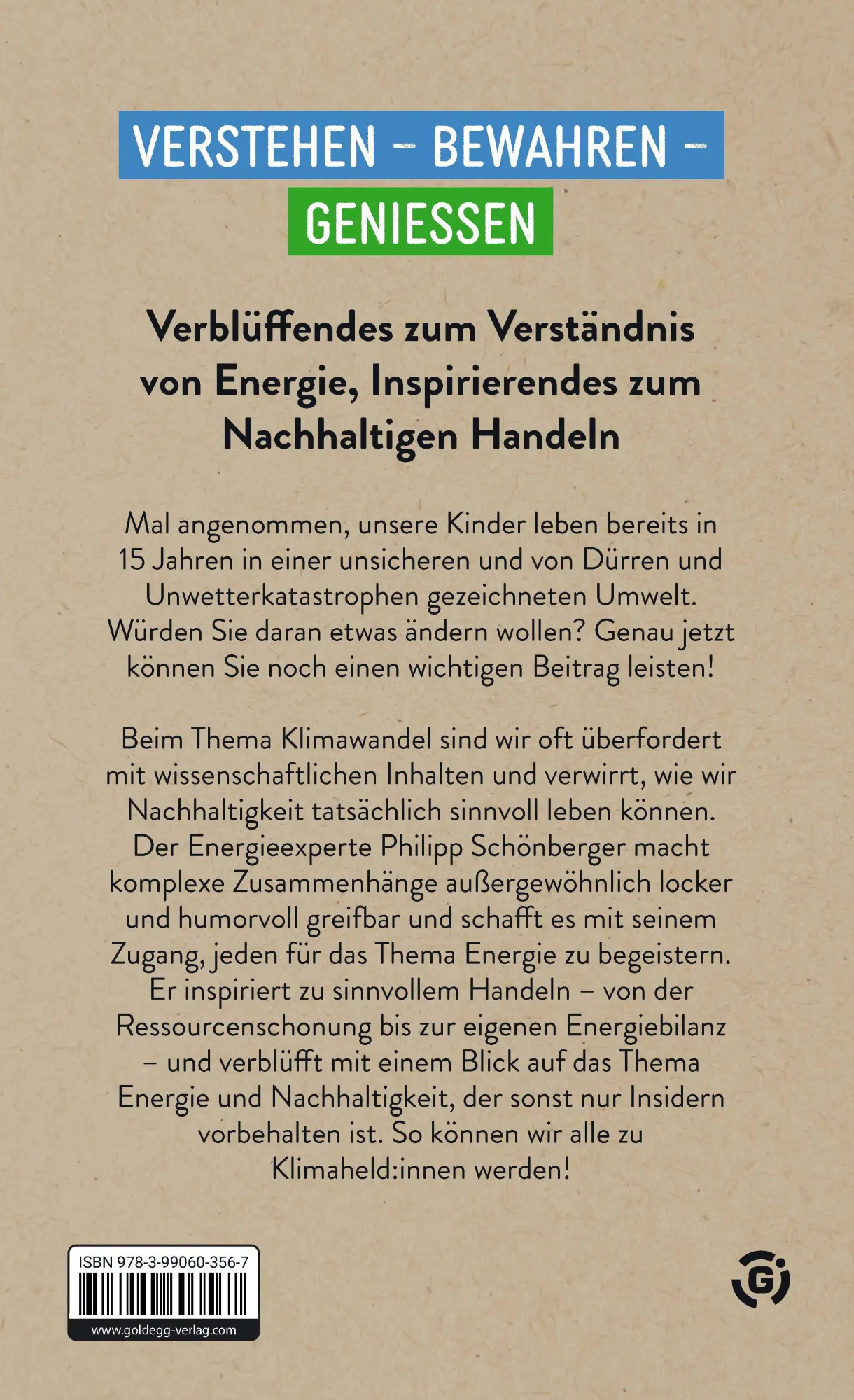 Rückseite: 9783990603567 | Grün-Blau ist der Wasserstoff | Philipp Schönberger | Taschenbuch