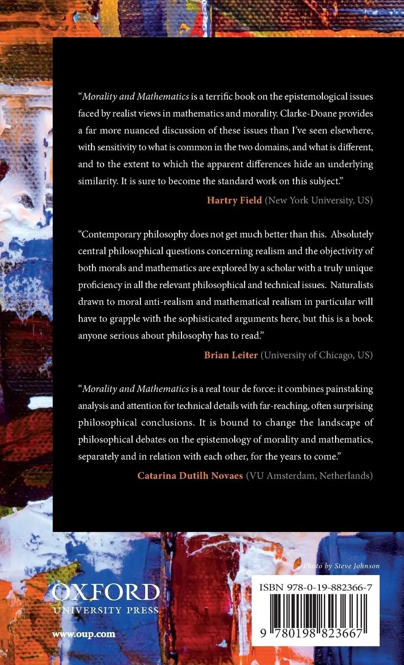 Rückseite: 9780198823667 | Morality and Mathematics | Justin Clarke-Doane | Buch | Gebunden