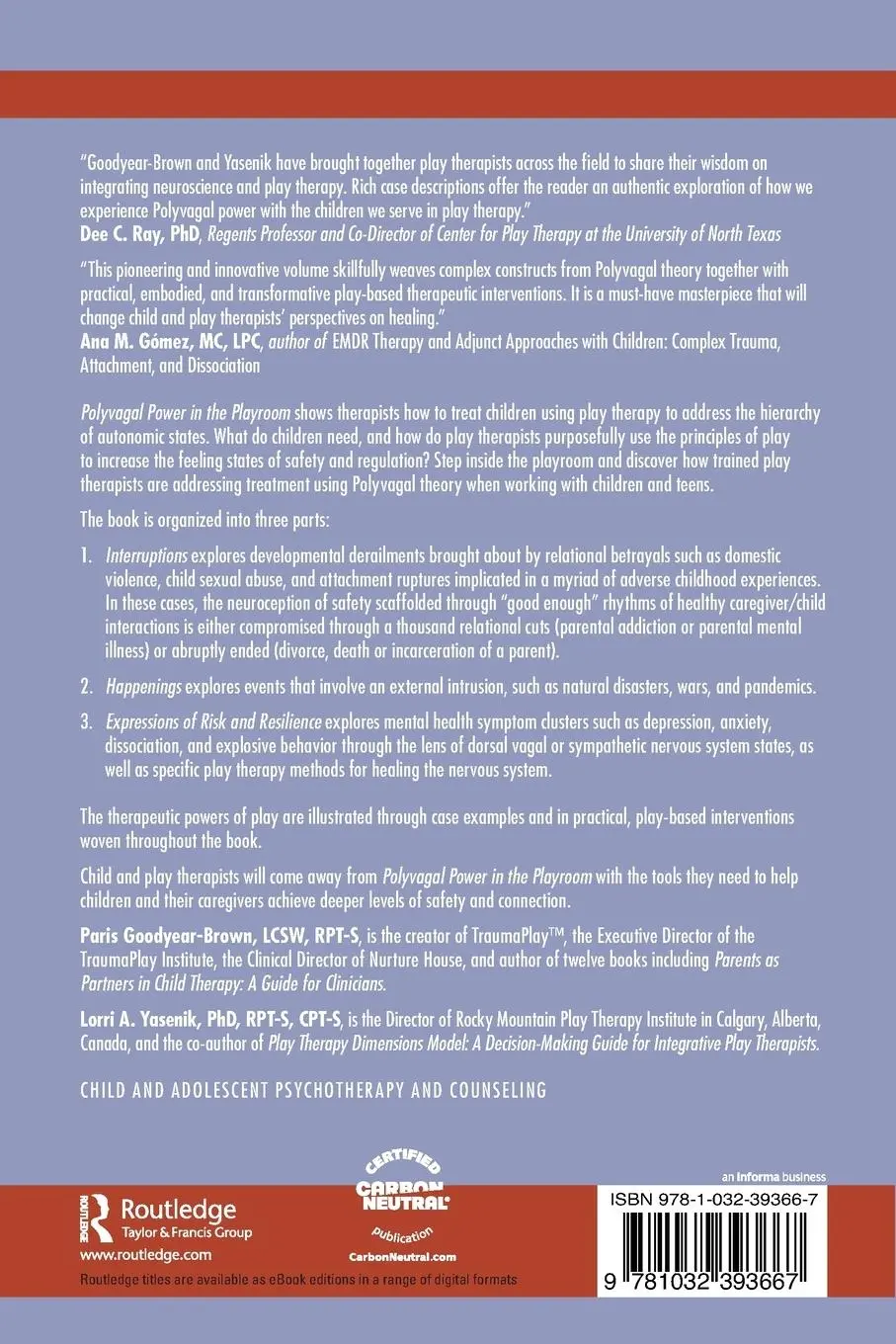 Rückseite: 9781032393667 | Polyvagal Power in the Playroom | A Guide for Play Therapists | Buch