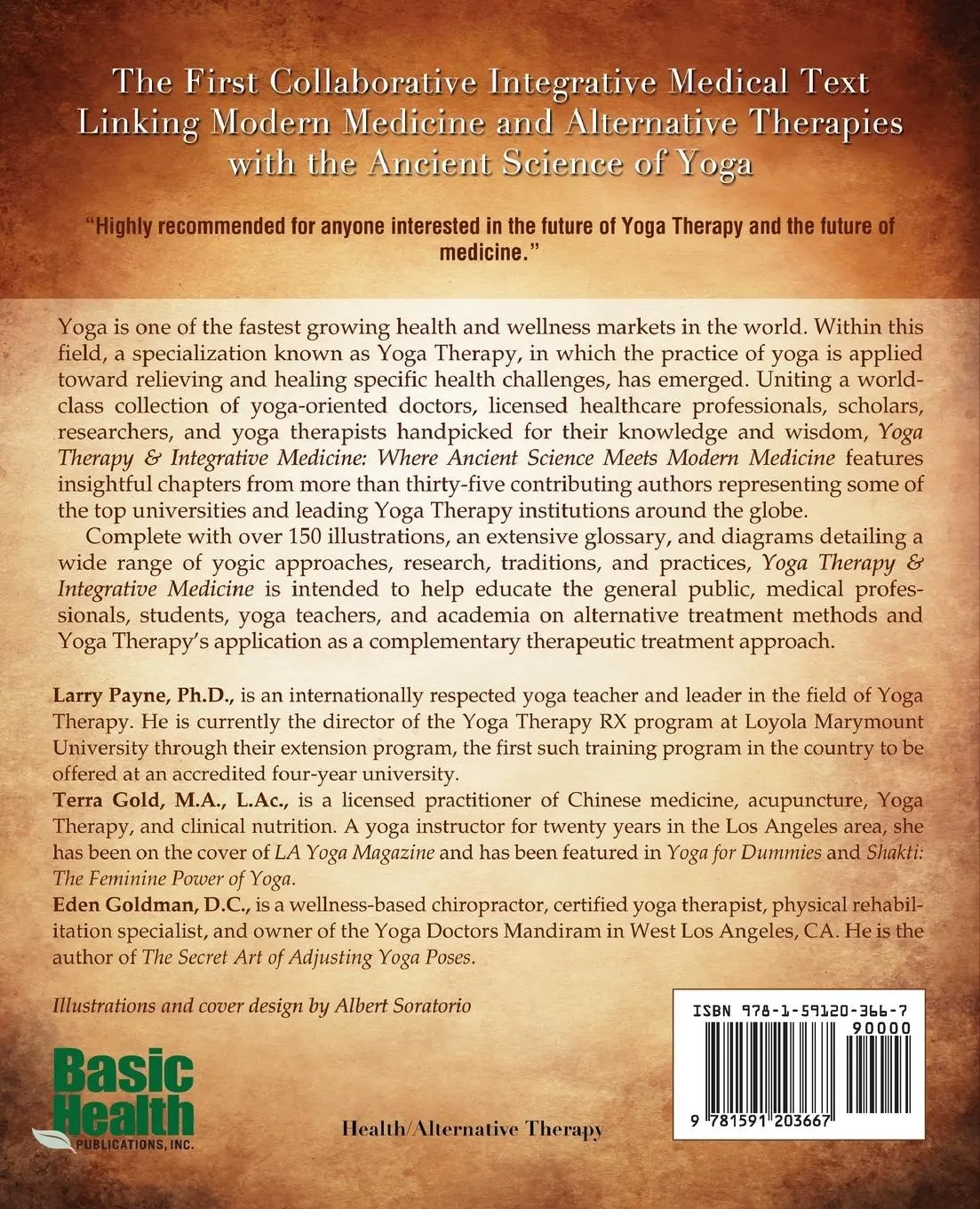 Rückseite: 9781591203667 | Yoga Therapy &amp; Integrative Medicine | E-RYT YTRX Larry Payne (u. a.)