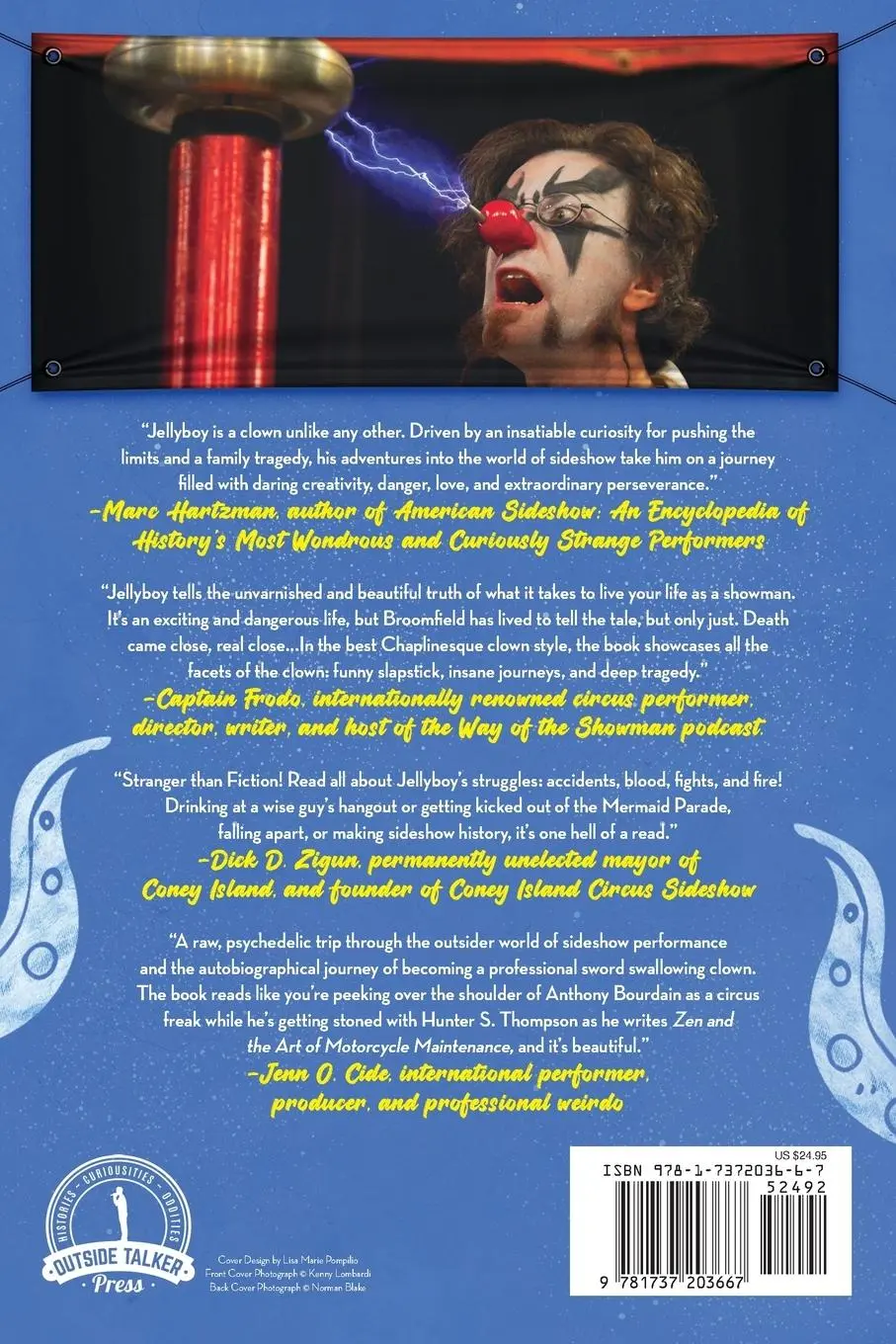 Rückseite: 9781737203667 | Memoirs of a Coney Island Clown | Jellyboy's Sideshow Saga | Buch