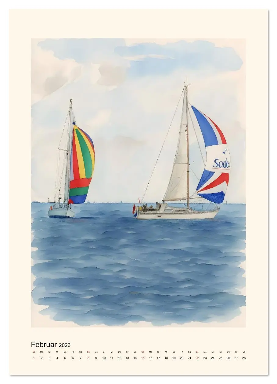 Bild: 9783516613667 | Unter Segeln über's Ijsselmeer (Wandkalender 2026 DIN A3 hoch),...