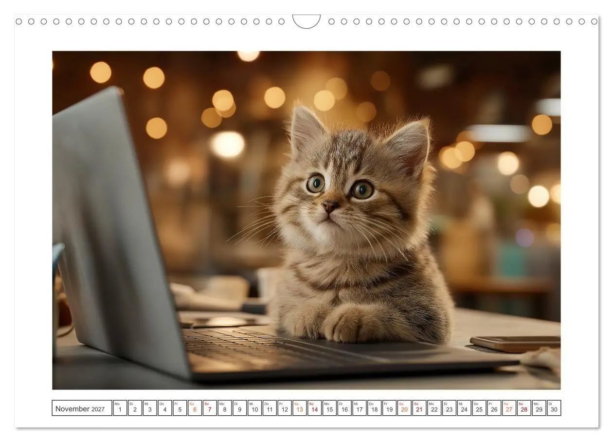 Bild: 9783516783667 | Miau macht glücklich (Wandkalender 2027 DIN A3 quer), CALVENDO...