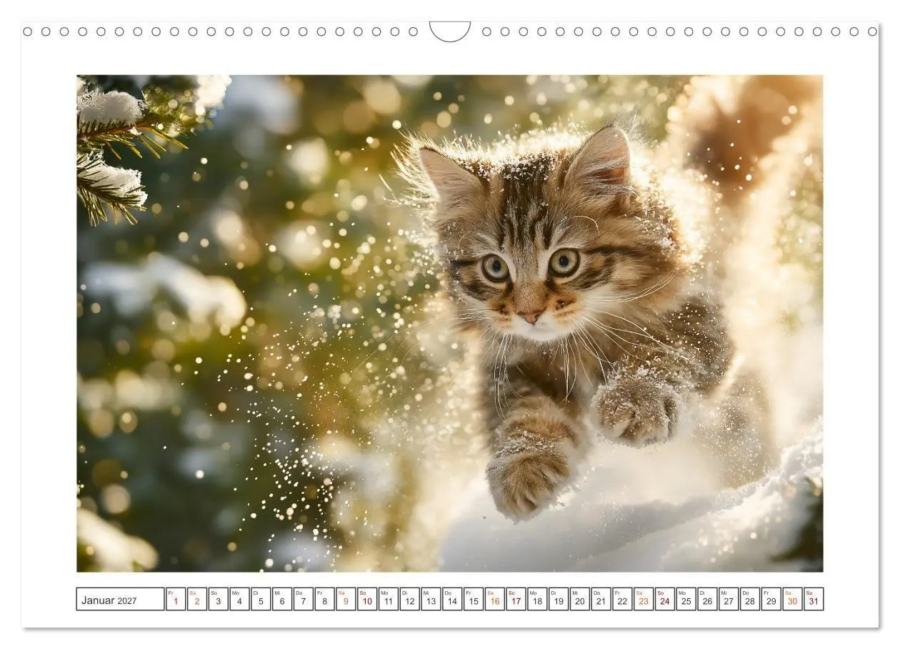 Bild: 9783516783667 | Miau macht glücklich (Wandkalender 2027 DIN A3 quer), CALVENDO...