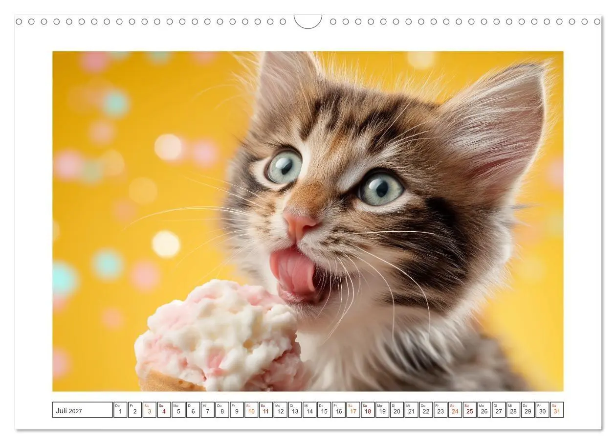 Bild: 9783516783667 | Miau macht glücklich (Wandkalender 2027 DIN A3 quer), CALVENDO...