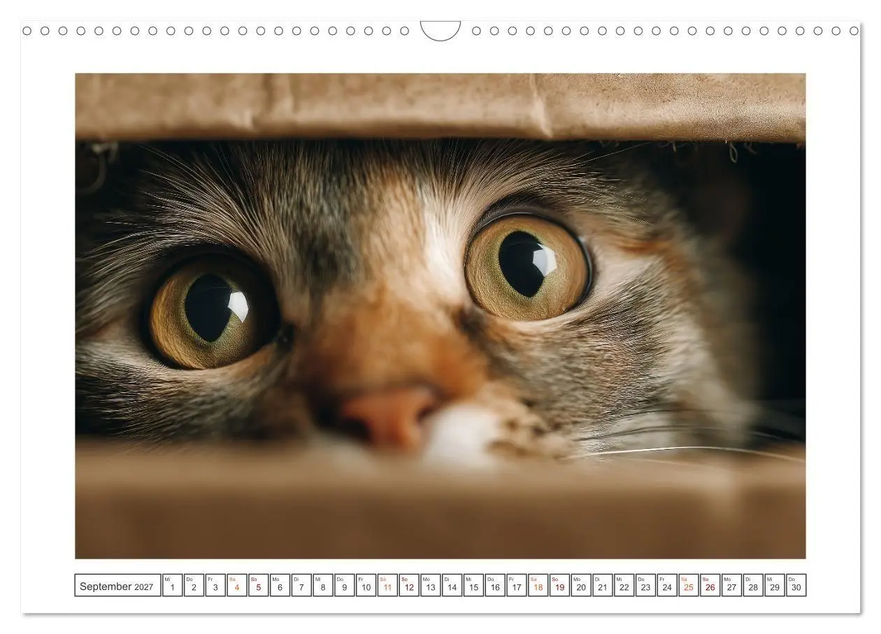 Bild: 9783516783667 | Miau macht glücklich (Wandkalender 2027 DIN A3 quer), CALVENDO...