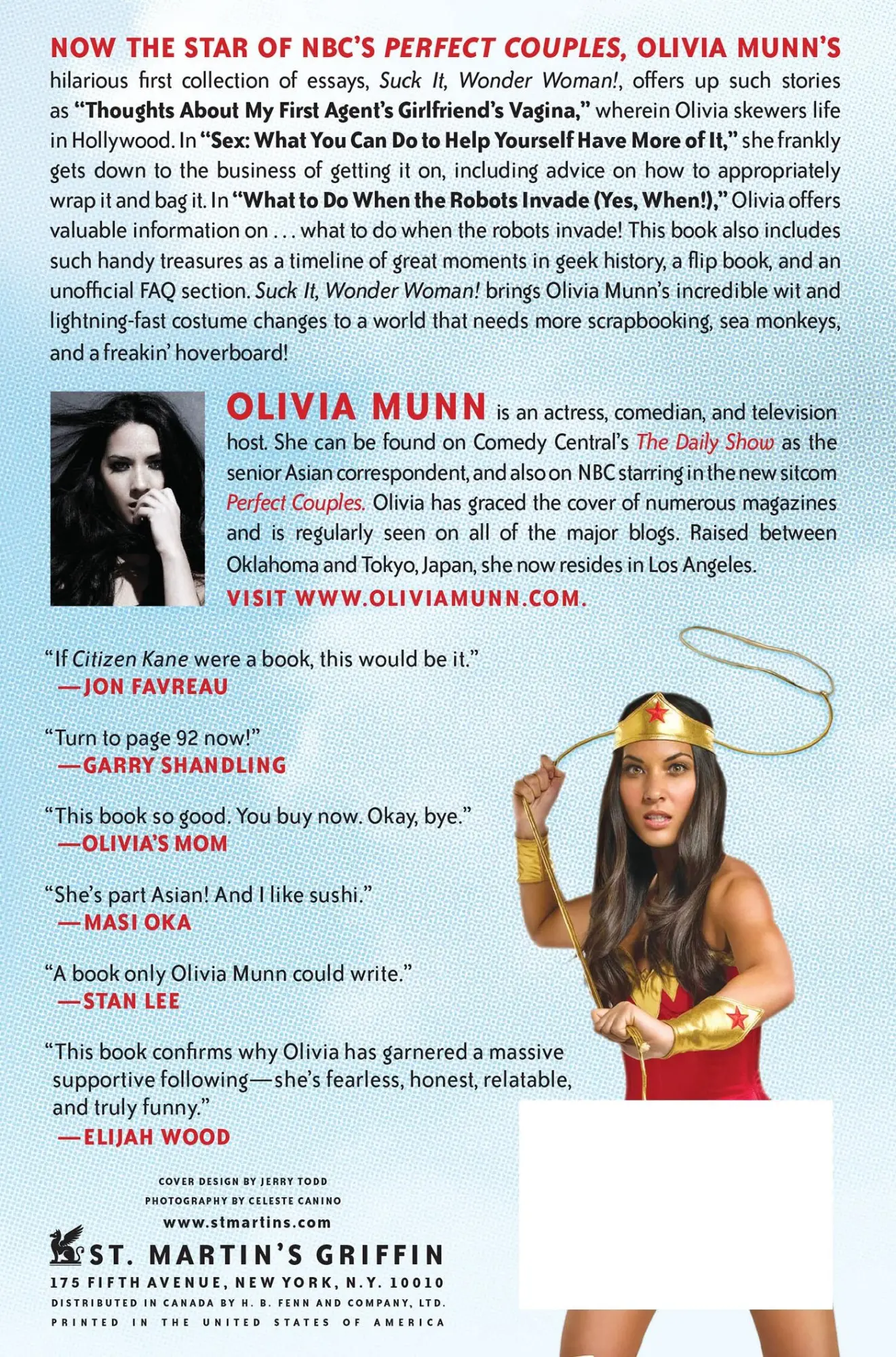 Rückseite: 9780312583767 | Suck It, Wonder Woman! | Olivia Munn | Taschenbuch | Englisch | 2011
