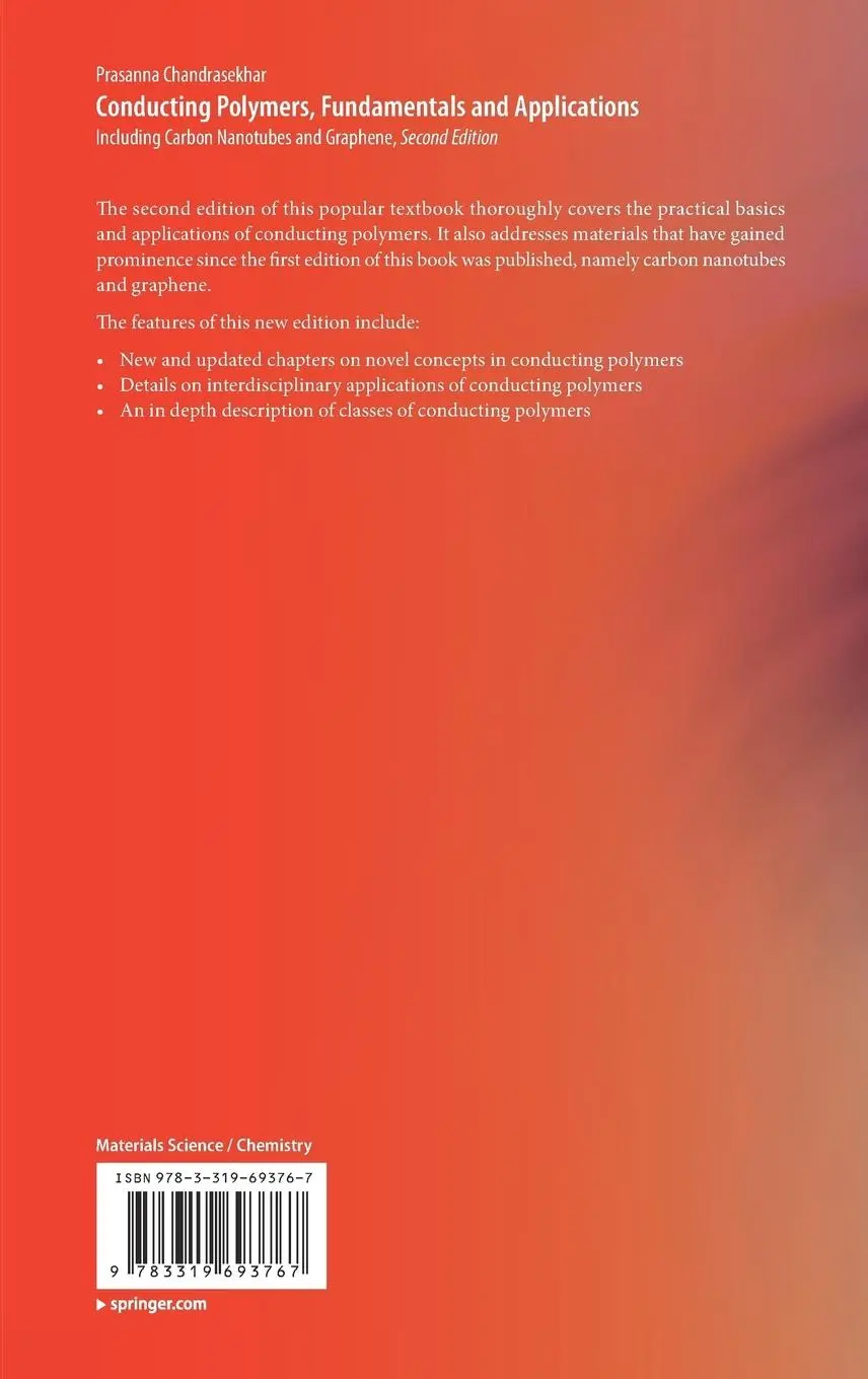 Rückseite: 9783319693767 | Conducting Polymers, Fundamentals and Applications | Chandrasekhar