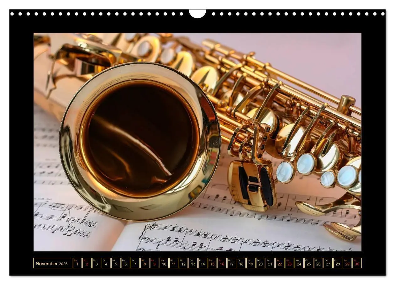 Bild: 9783435593767 | Saxophon - schön und sexy (Wandkalender 2025 DIN A3 quer), CALVENDO...