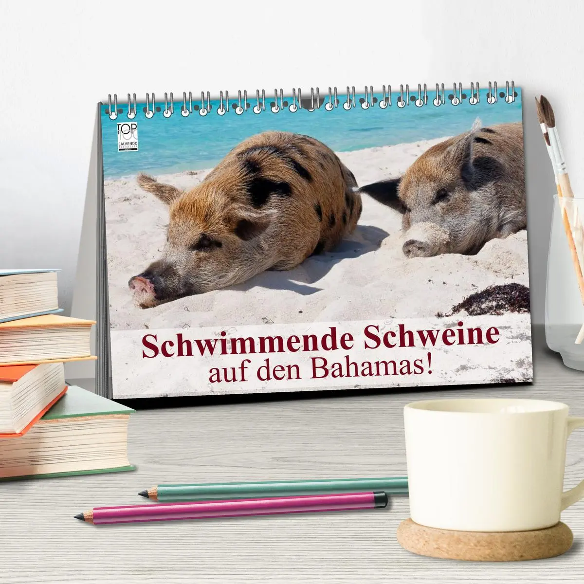 Bild: 9783516223767 | Schwimmende Schweine auf den Bahamas! (Tischkalender 2026 DIN A5...