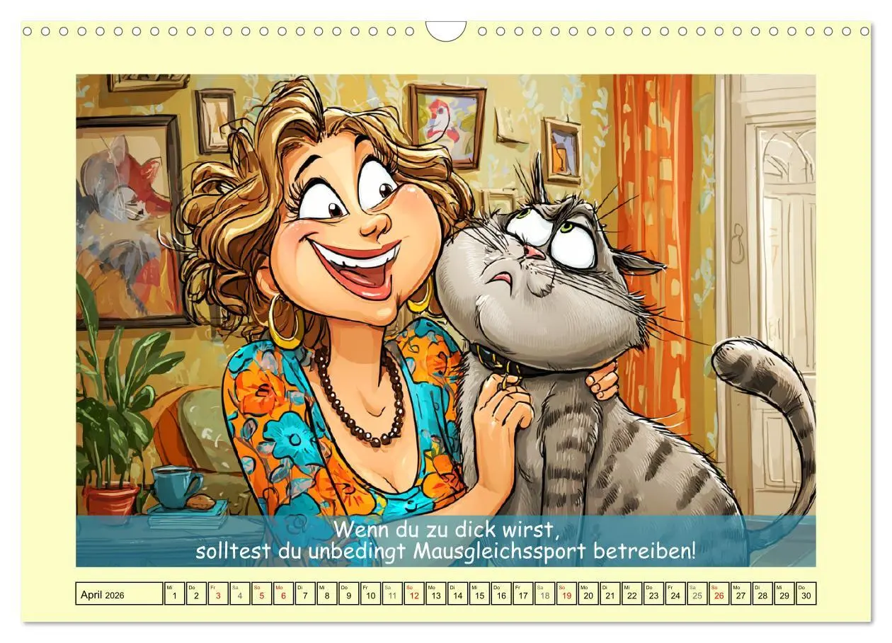 Bild: 9783516603767 | Katzen und Frauen. Lustige Cartoons vom täglichen Chaos...