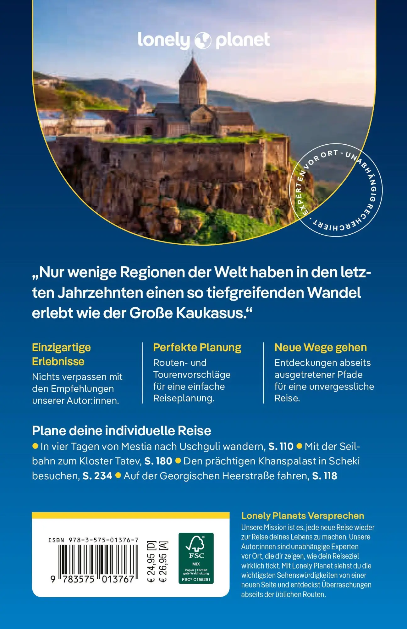 Rückseite: 9783575013767 | LONELY PLANET Reiseführer Georgien, Armenien &amp; Aserbaidschan | Buch