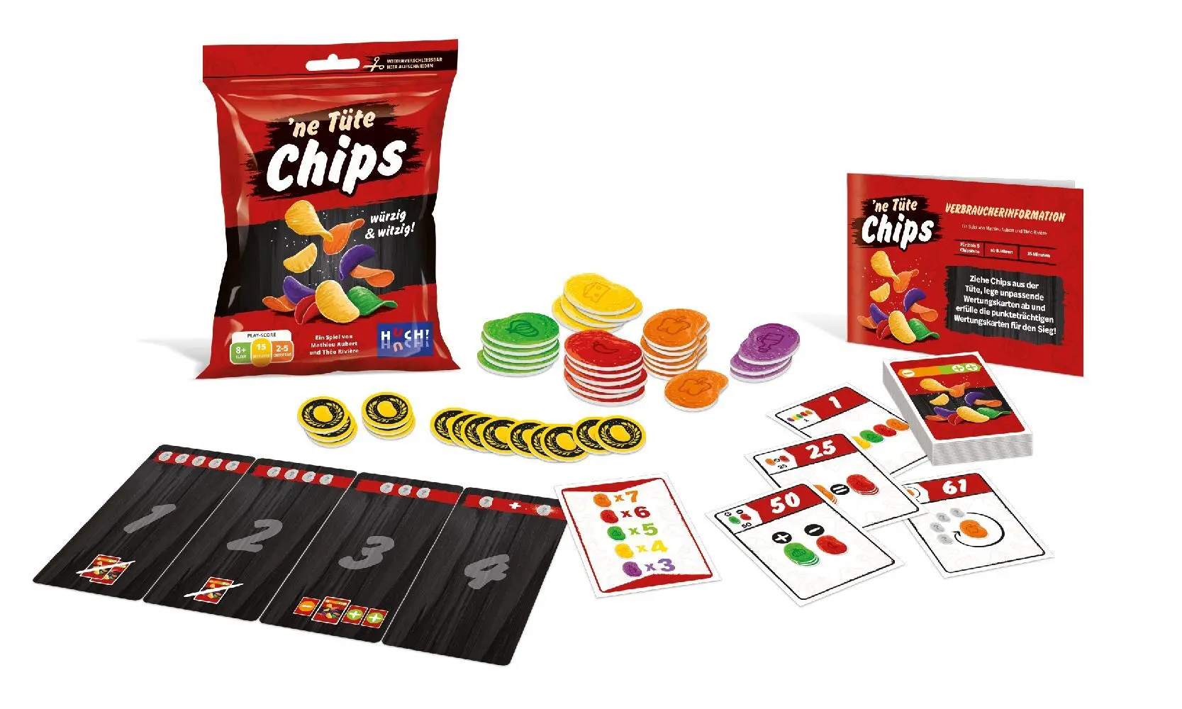 Bild: 3558380113867 | ne Tüte Chips | Matthieu Aubert (u. a.) | Spiel | In Spielekarton