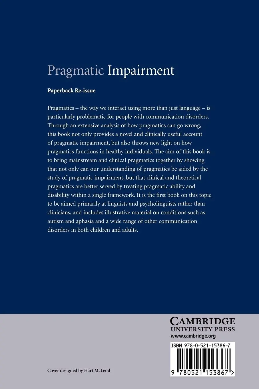 Rückseite: 9780521153867 | Pragmatic Impairment | Michael Perkins | Taschenbuch | Paperback