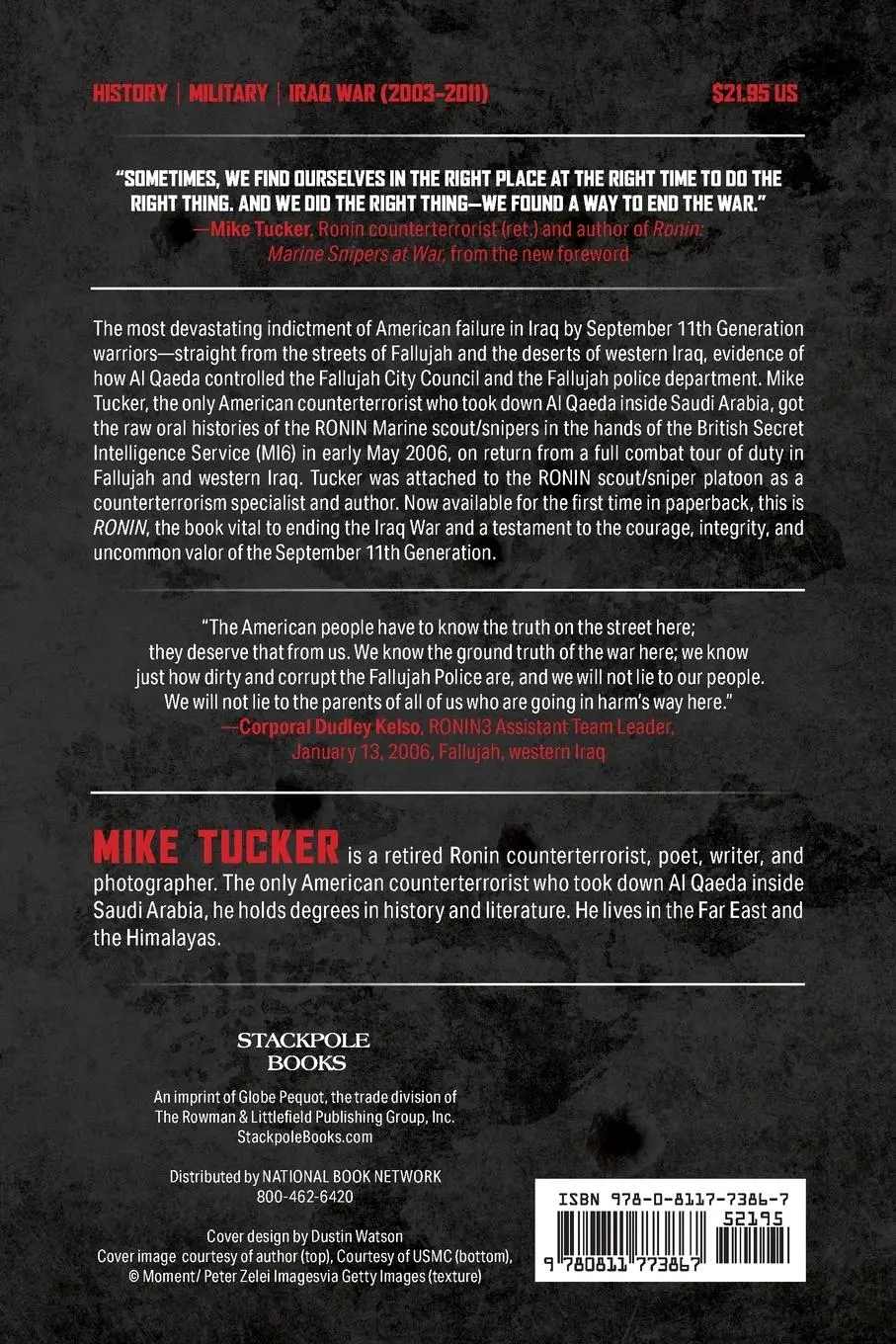 Rückseite: 9780811773867 | Ronin | Marine Snipers at War | Mike Tucker | Taschenbuch | Englisch