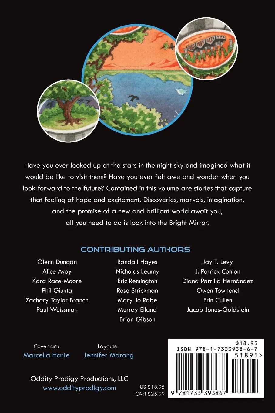 Rückseite: 9781733393867 | Bright Mirror | A Utopian Science Fiction Anthology | Taschenbuch
