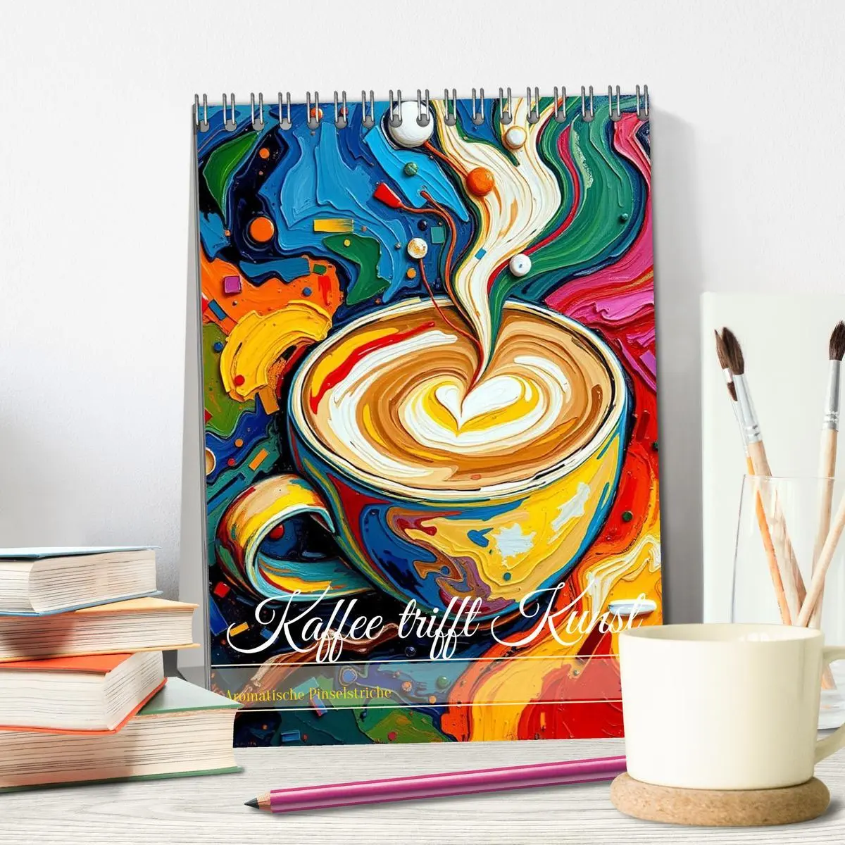 Bild: 9783457293867 | Kaffee trifft Kunst - Aromatische Pinselstriche (Tischkalender 2026...