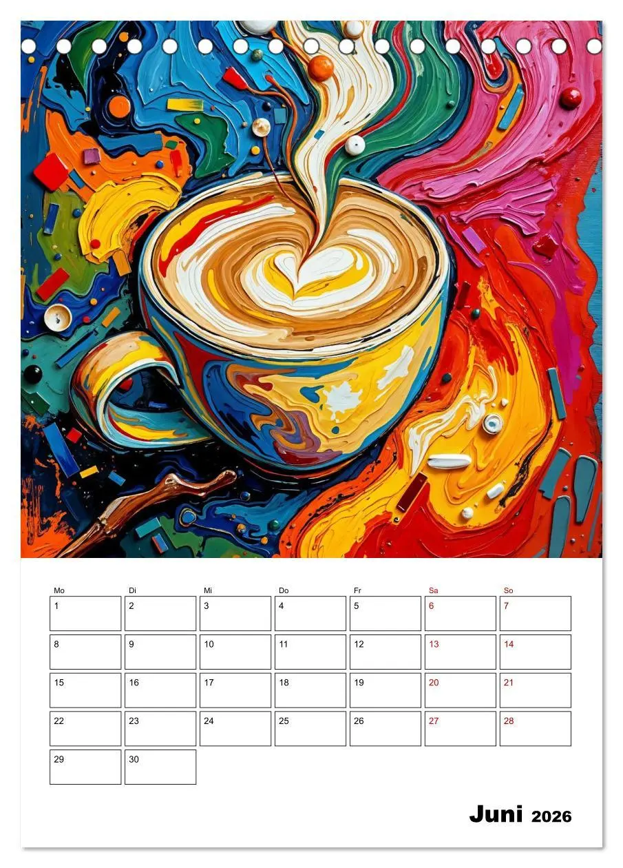 Bild: 9783457293867 | Kaffee trifft Kunst - Aromatische Pinselstriche (Tischkalender 2026...