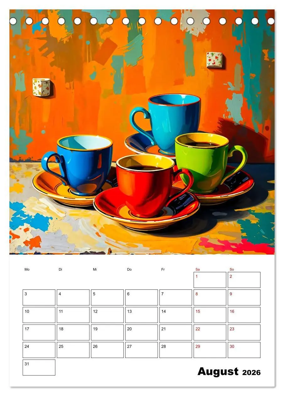 Bild: 9783457293867 | Kaffee trifft Kunst - Aromatische Pinselstriche (Tischkalender 2026...