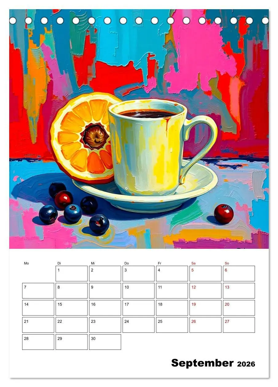 Bild: 9783457293867 | Kaffee trifft Kunst - Aromatische Pinselstriche (Tischkalender 2026...