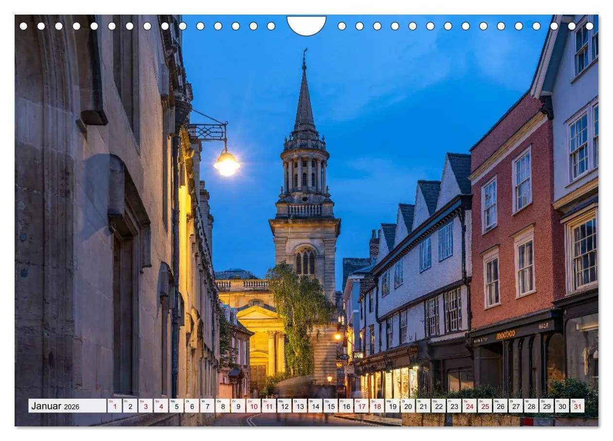 Bild: 9783457363867 | England - Oxford (Wandkalender 2026 DIN A4 quer), CALVENDO...