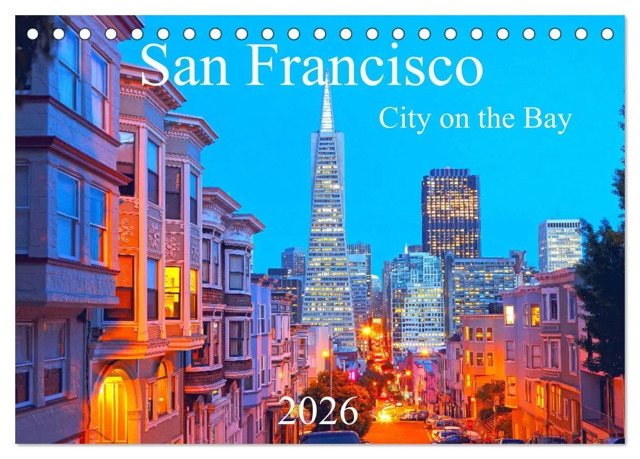 Cover: 9783457673867 | San Francisco - City on the Bay (Tischkalender 2026 DIN A5 quer),...