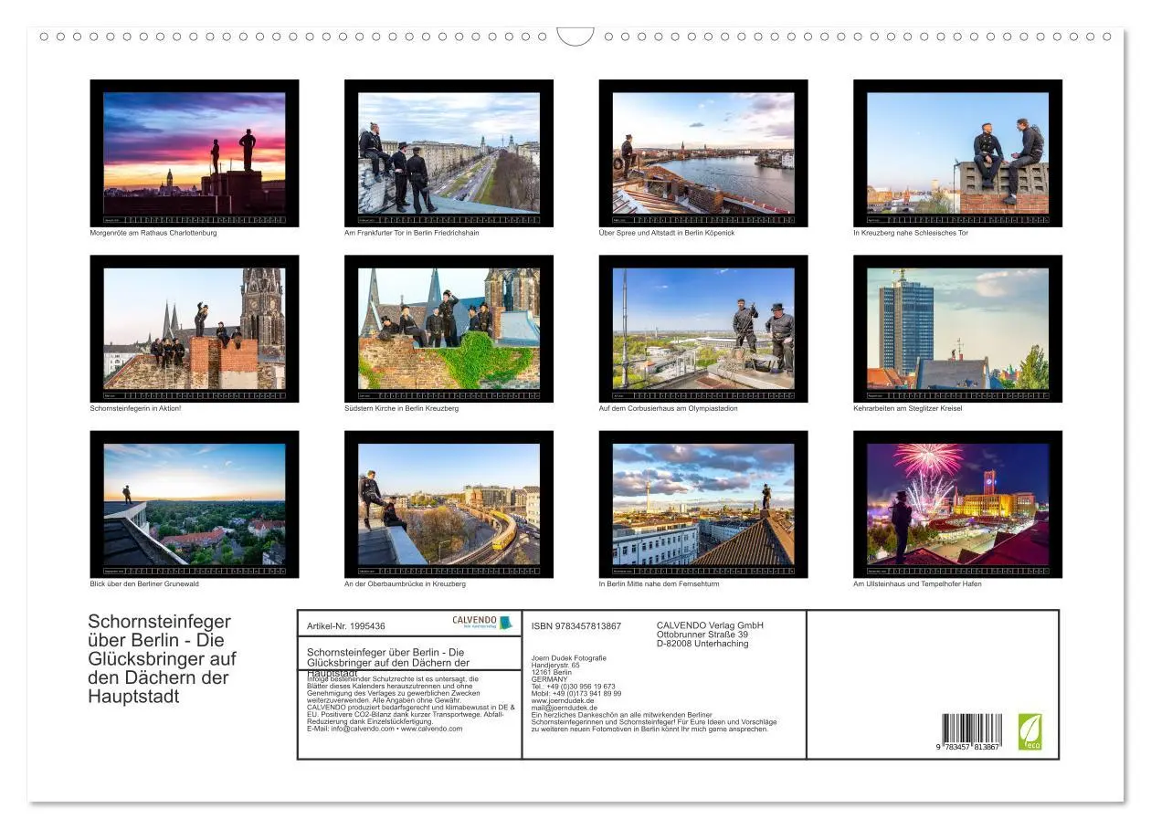 Bild: 9783457813867 | Schornsteinfeger über Berlin - Die Glücksbringer auf den Dächern...