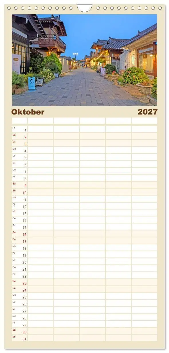 Bild: 9783594293867 | Familienplaner 2027 - Zauberhaftes Südkorea Landschaften, Städte...