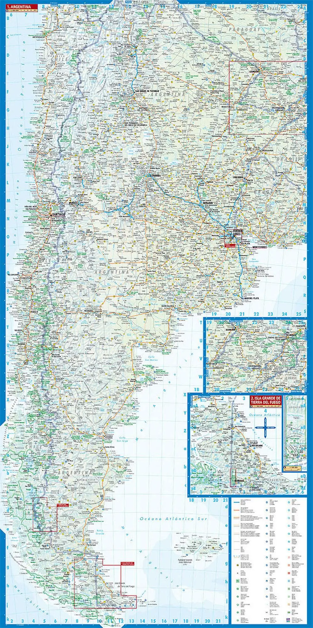 Bild: 9783866093867 | Argentina / Argentinien 1 : 3 800 000. Road Map | (Land-)Karte | 2 S.