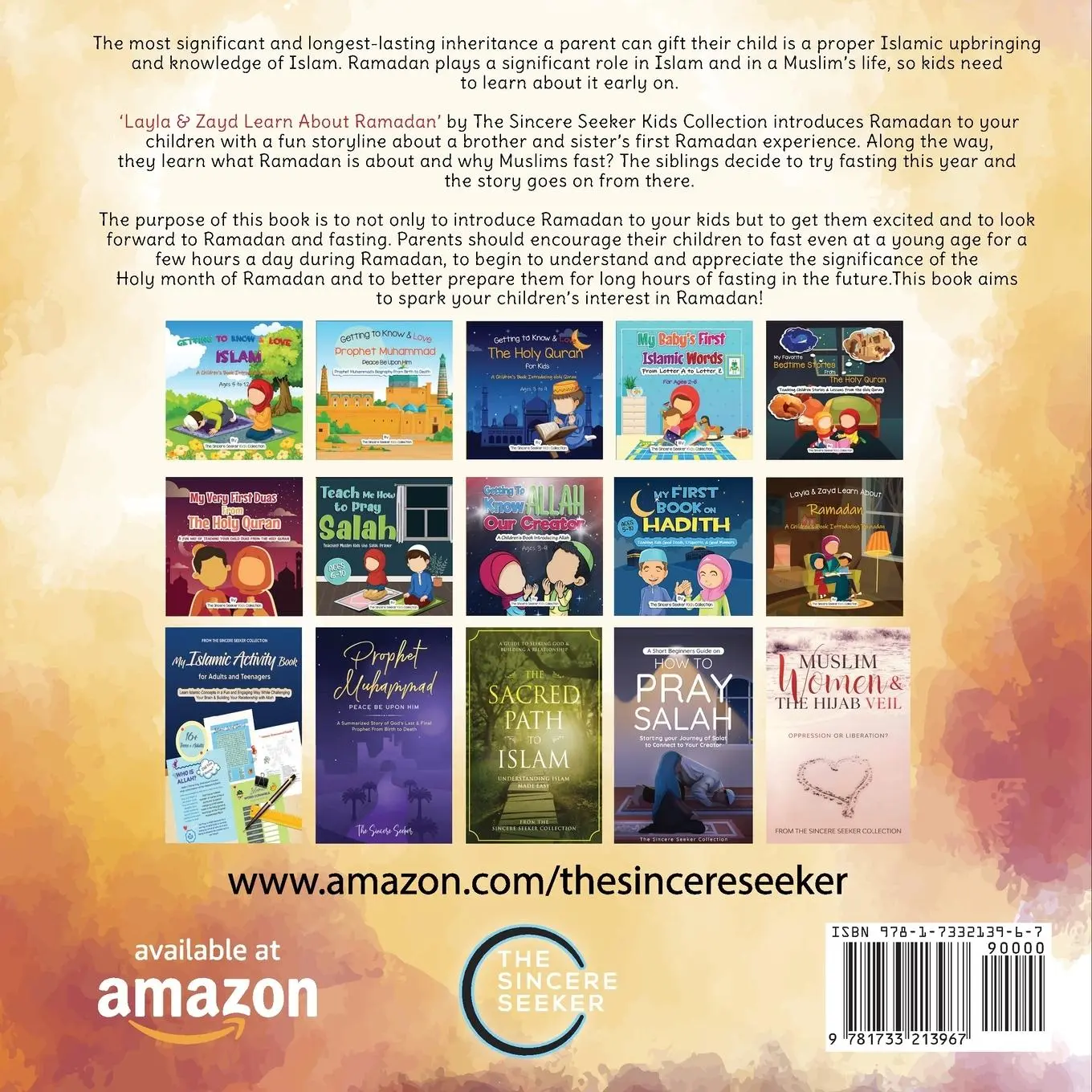Rückseite: 9781733213967 | Layla and Zayd Learn About Ramadan | The Sincere Seeker Collection