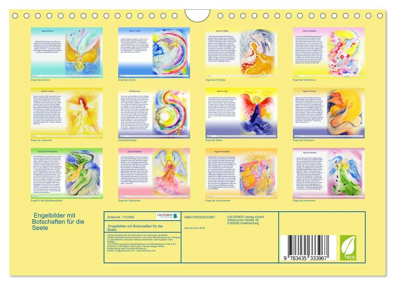 Bild: 9783435333967 | Engelbilder mit Botschaften für die Seele (Wandkalender 2025 DIN A4...