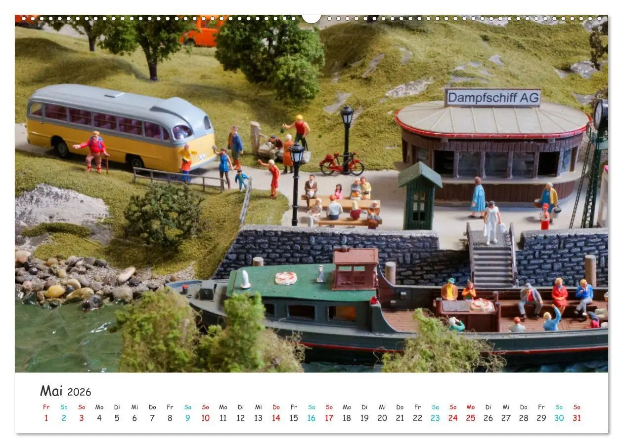 Bild: 9783457353967 | Autos auf der Modellbahn (hochwertiger Premium Wandkalender 2026...