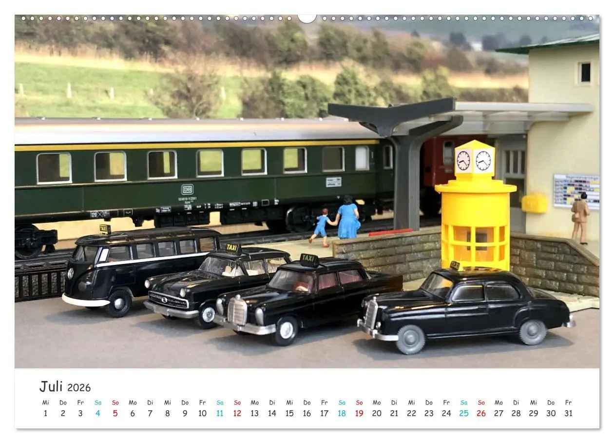 Bild: 9783457353967 | Autos auf der Modellbahn (hochwertiger Premium Wandkalender 2026...