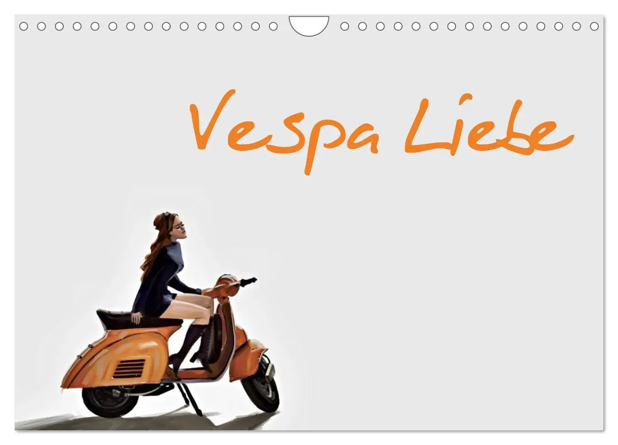 Cover: 9783457593967 | Vespa Liebe (Wandkalender 2026 DIN A4 quer), CALVENDO Monatskalender