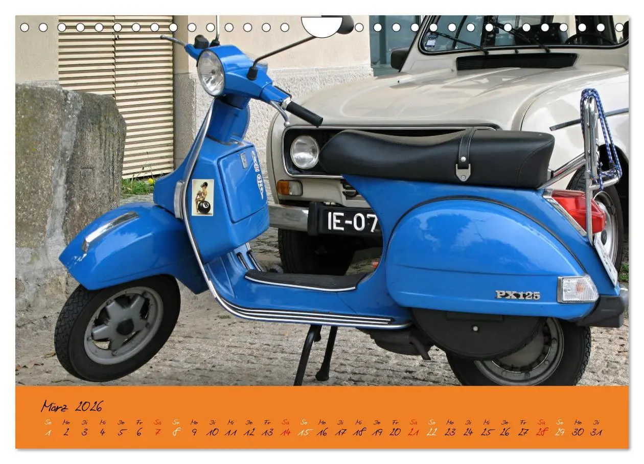 Bild: 9783457593967 | Vespa Liebe (Wandkalender 2026 DIN A4 quer), CALVENDO Monatskalender