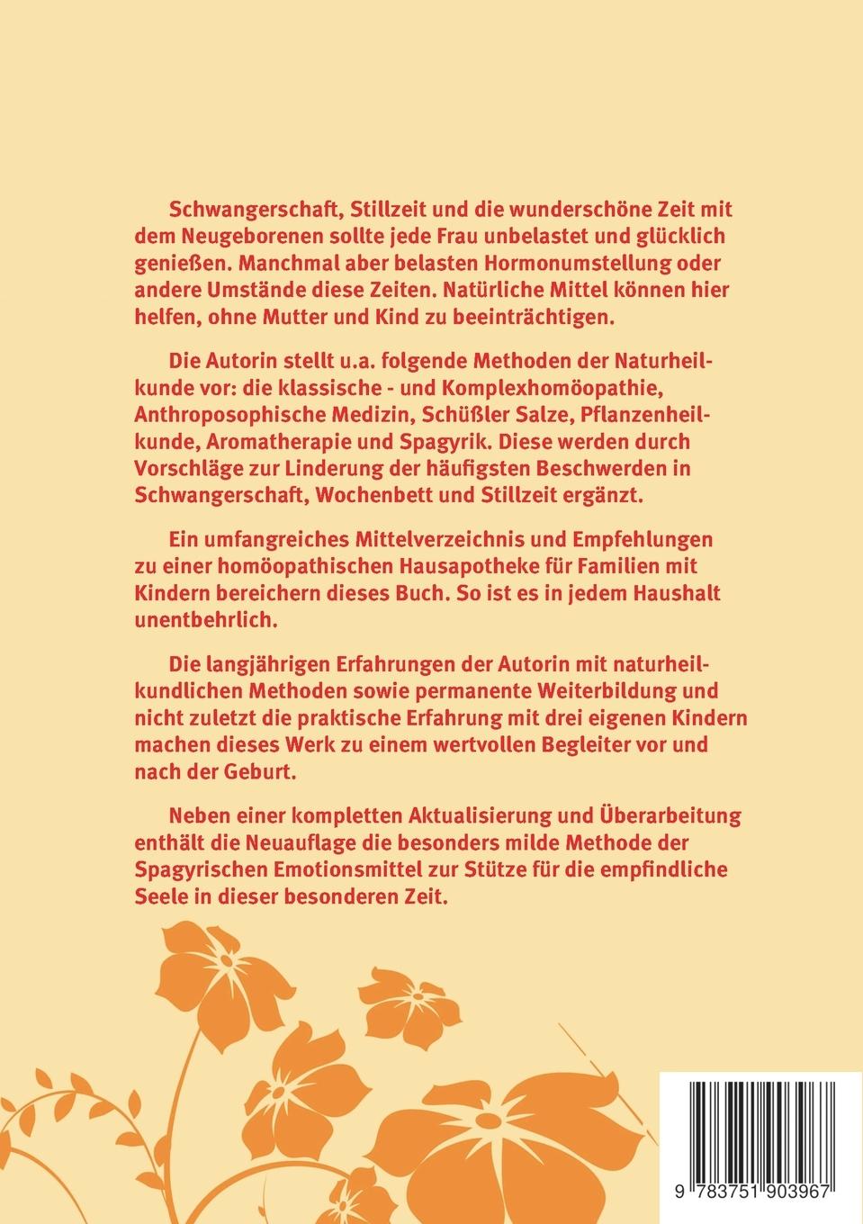 Rückseite: 9783751903967 | Die naturheilkundliche Hausapotheke Schwangerschaft und Stillzeit