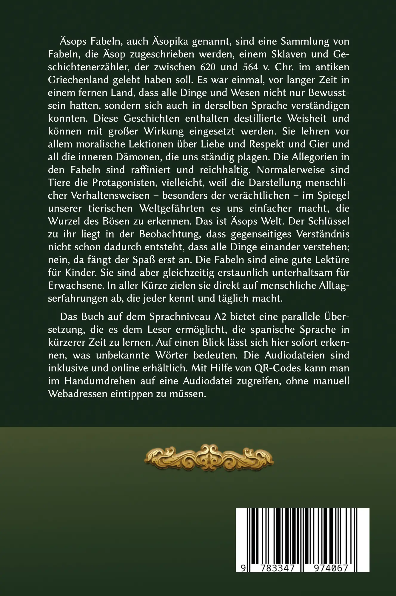 Rückseite: 9783347974067 | Spanisch lernen mit Äsops Fabeln für Jung und Alt | Äsop | Taschenbuch