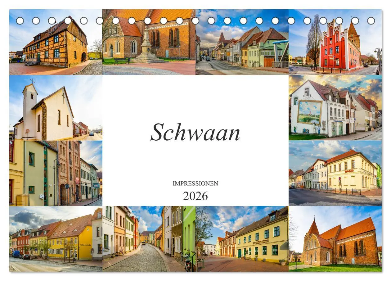 Cover: 9783457794067 | Schwaan Impressionen (Tischkalender 2026 DIN A5 quer), CALVENDO...