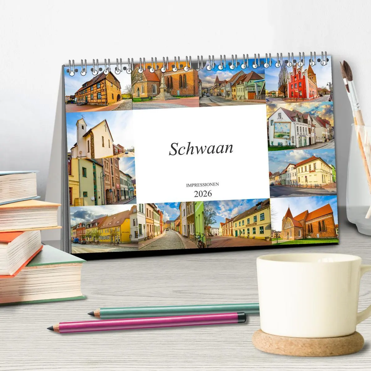 Bild: 9783457794067 | Schwaan Impressionen (Tischkalender 2026 DIN A5 quer), CALVENDO...