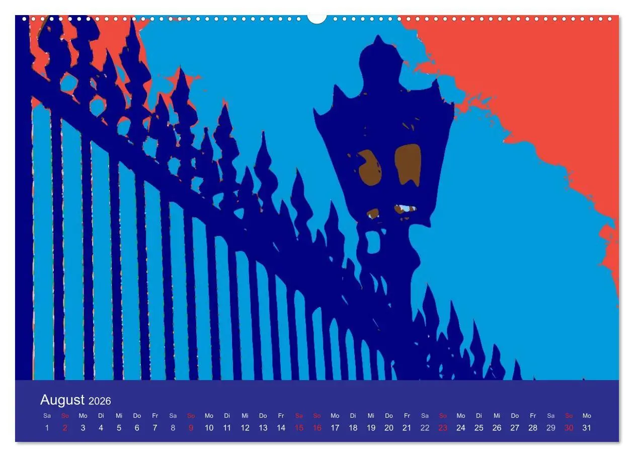 Bild: 9783516024067 | WIEN popartig (hochwertiger Premium Wandkalender 2026 DIN A2 quer),...