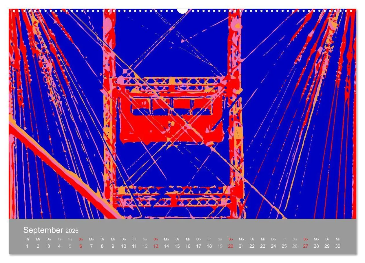 Bild: 9783516024067 | WIEN popartig (hochwertiger Premium Wandkalender 2026 DIN A2 quer),...