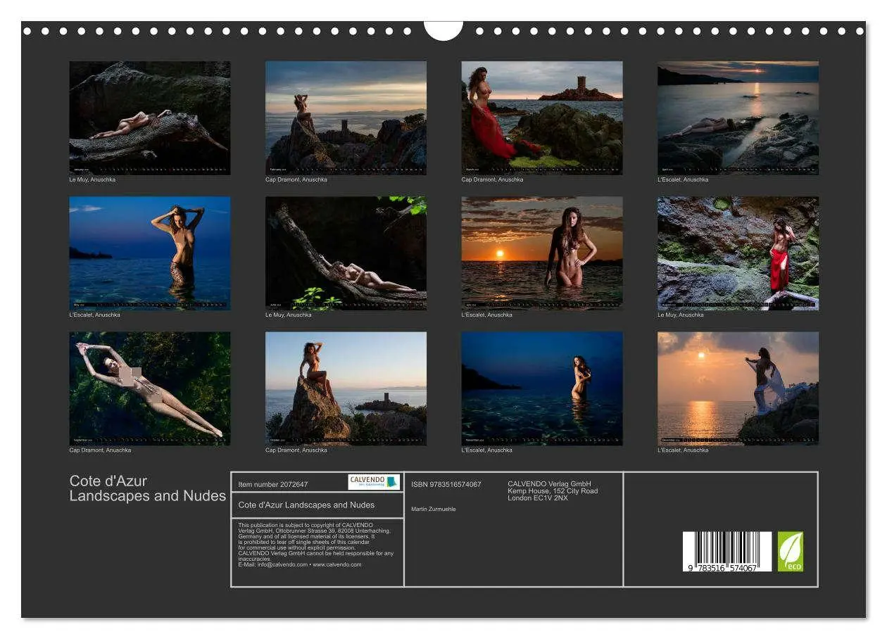 Bild: 9783516574067 | Cote d'Azur Landscapes and Nudes (Wall Calendar 2026 DIN A3...