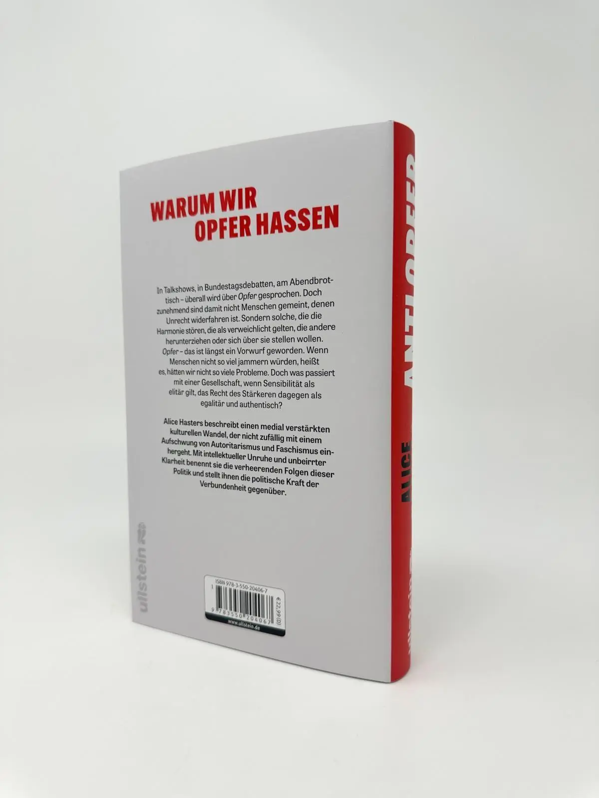 Bild: 9783550204067 | Anti Opfer | Alice Hasters | Buch | 288 S. | Deutsch | 2026 | Ullstein