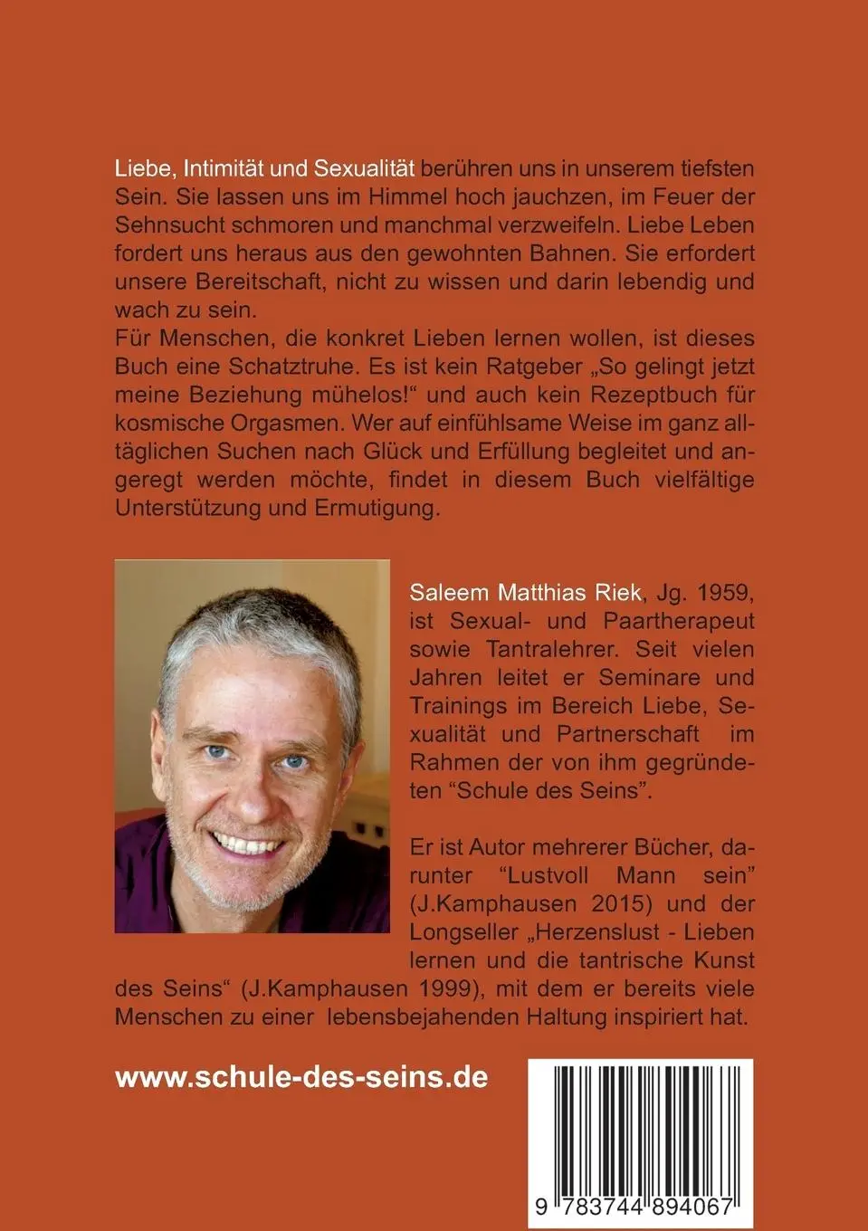 Rückseite: 9783744894067 | Leben, Lieben und Nicht Wissen | Saleem Matthias Riek | Taschenbuch