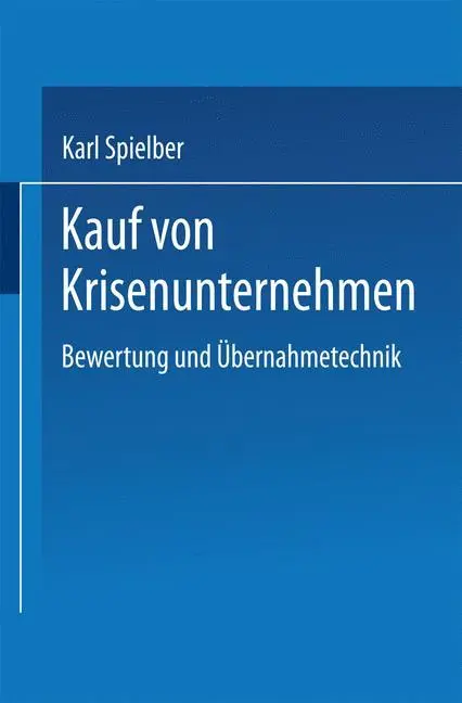 Cover: 9783824464067 | Kauf von Krisenunternehmen | Bewertung und Übernahmetechnik | Buch